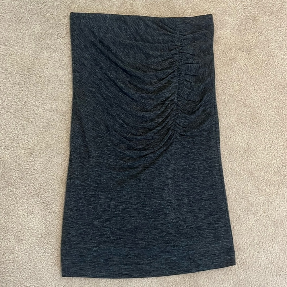 NWT Ann Taylor Factory Heathered Charcoal Midi Skirt